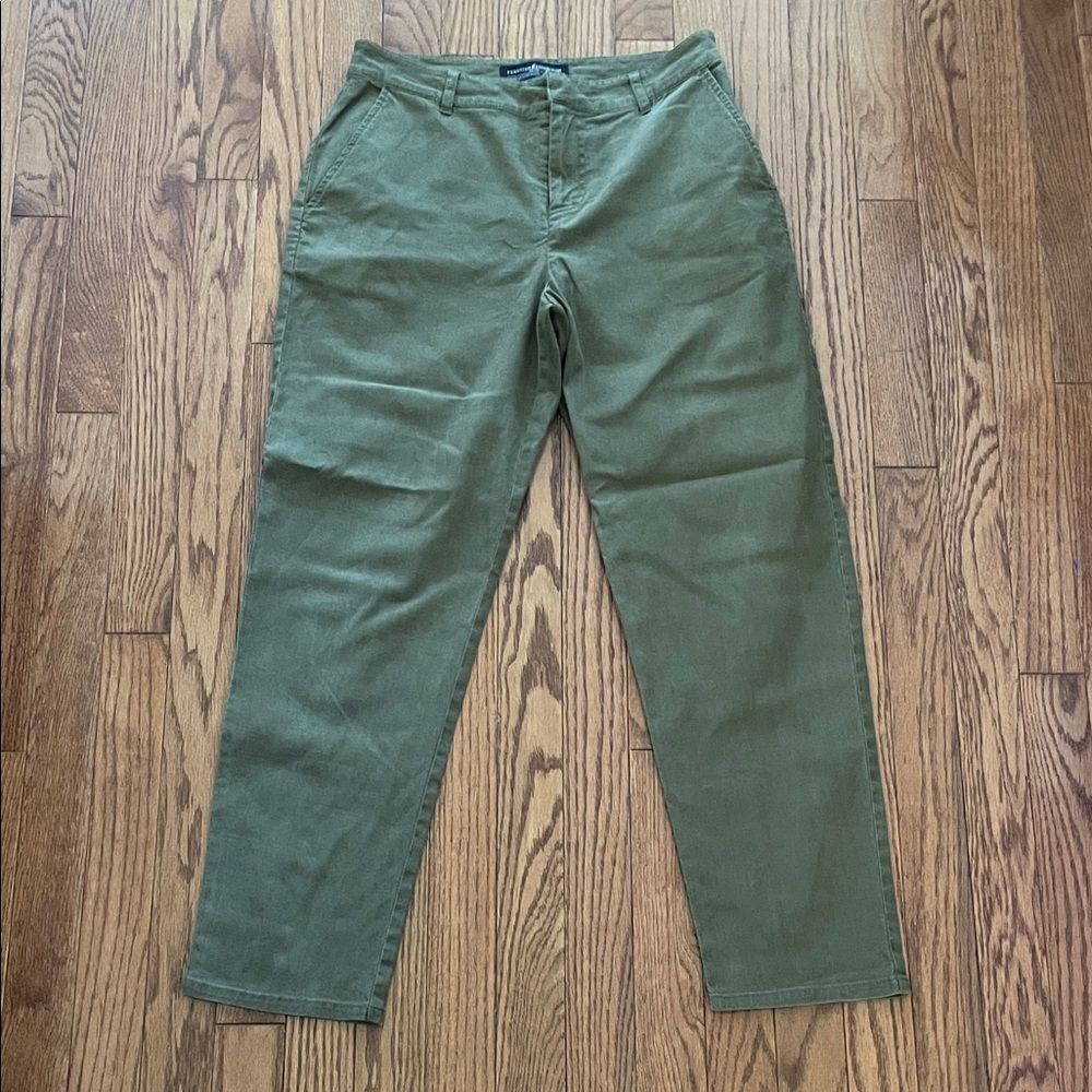 Peruvian Connection Olive Green Straight Leg Chinos Women’s Sz 4